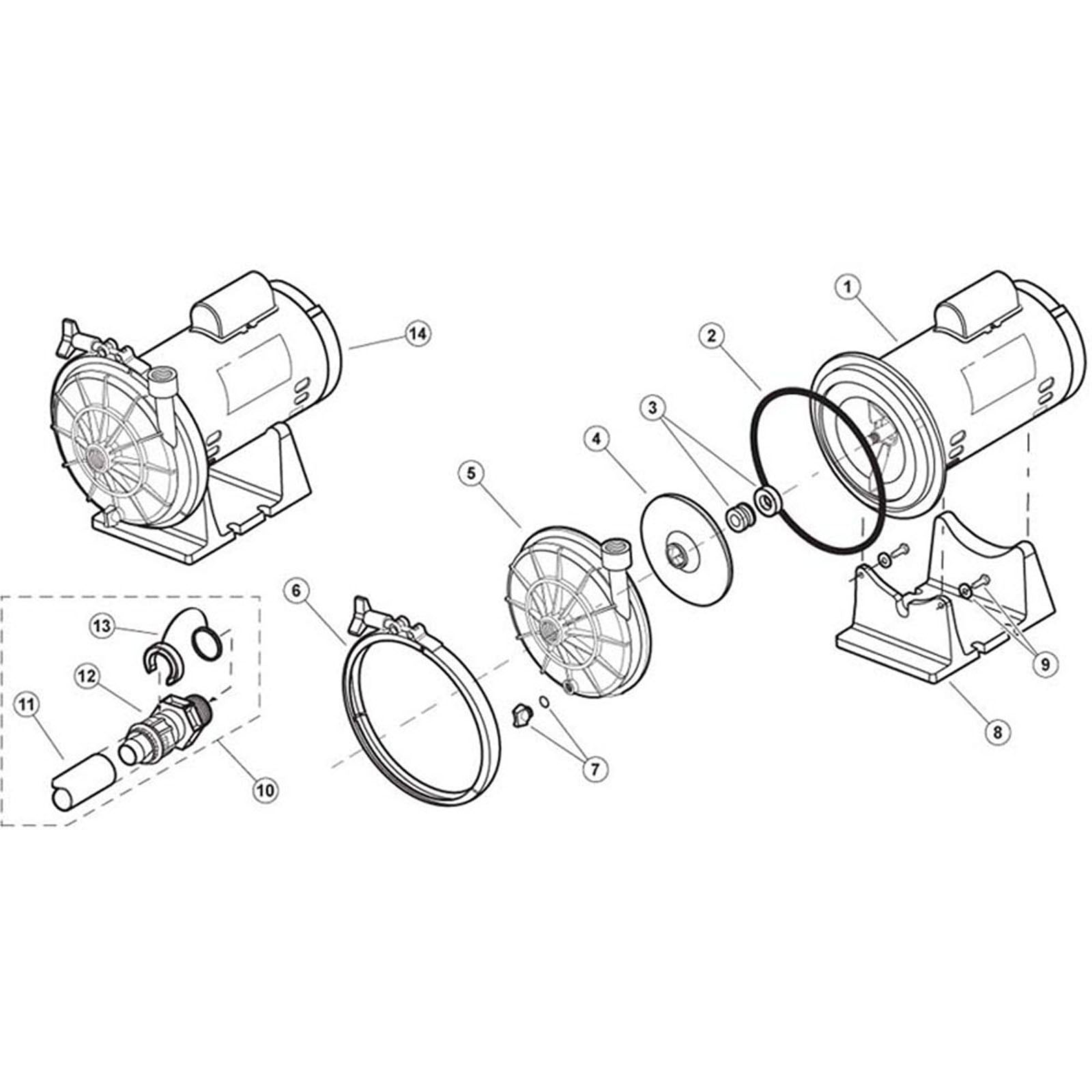 Zodiac Polaris Halcyon Booster Pump - Model PB4-60Q