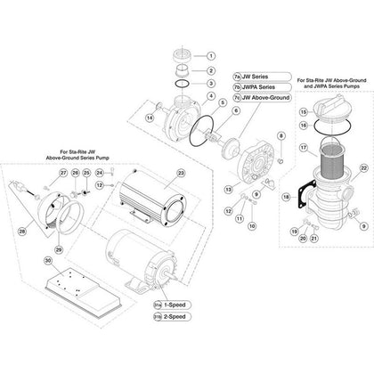 Pentair Sta-Rite JW/JW Above-Ground/JWPA Series Pump