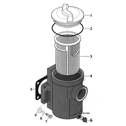 StaRite 6" Trap Kit Pkg 161 for Dura-Glas/Max-E-Glas Pumps