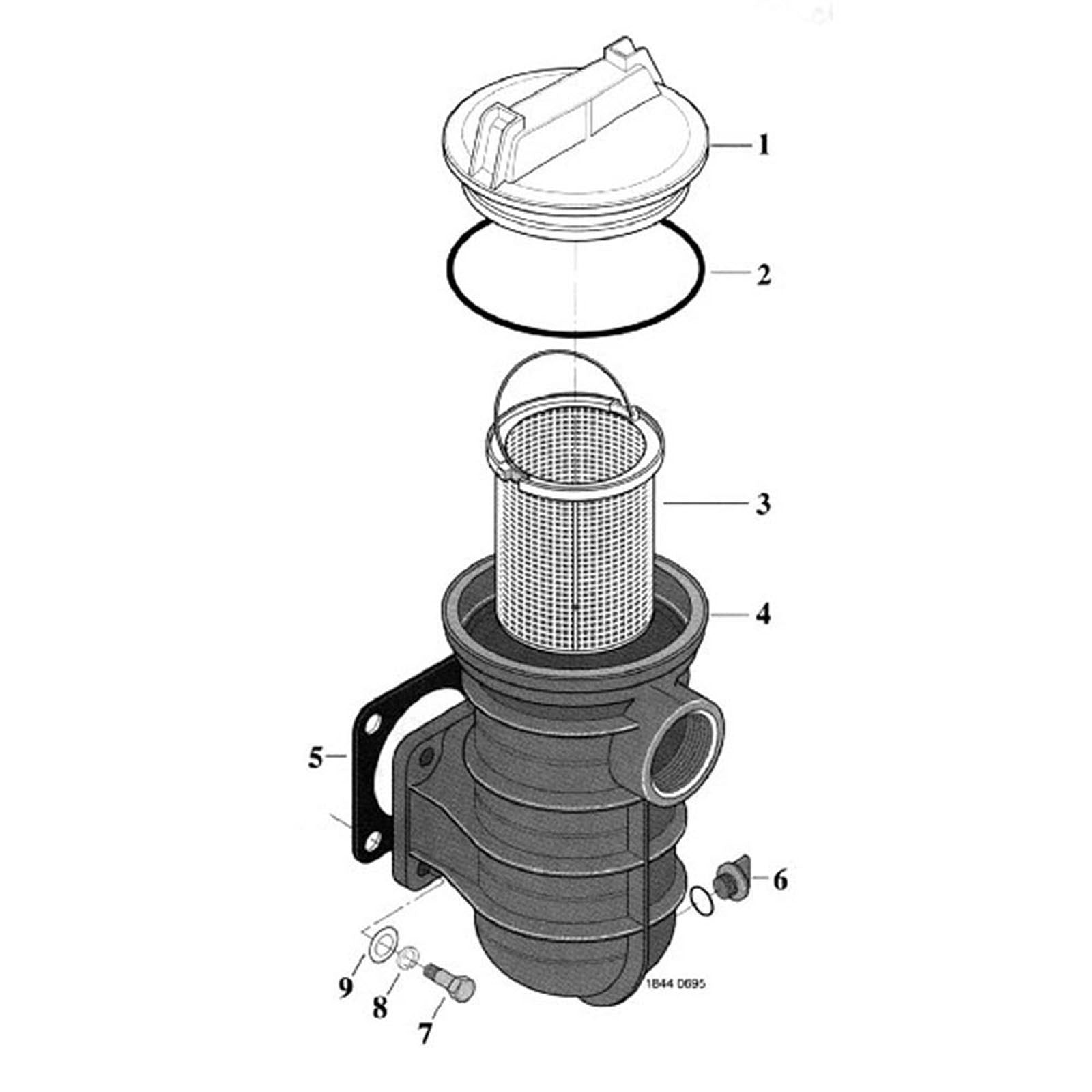 StaRite 5" Trap Kit Pkg 115 for Dura-Glas/Max-E-Glas Pumps