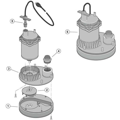 Pentair Sta-Rite Monsoon Submersible Pump - Model PSD3