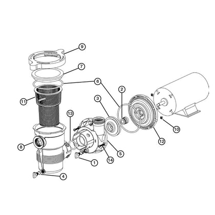 Pentair OptiFlo Pump Replacement Parts