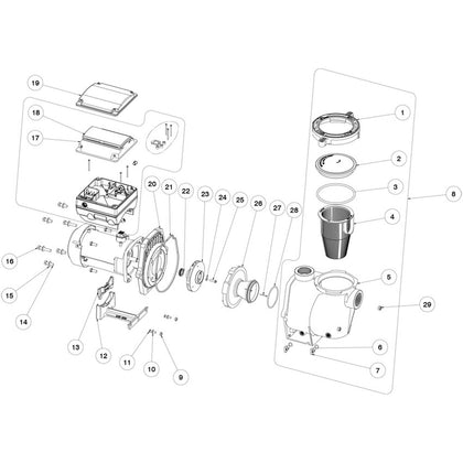 Pentair IntelliFlo® VS+SVRS Pump Rpl Parts (After 6/2016)