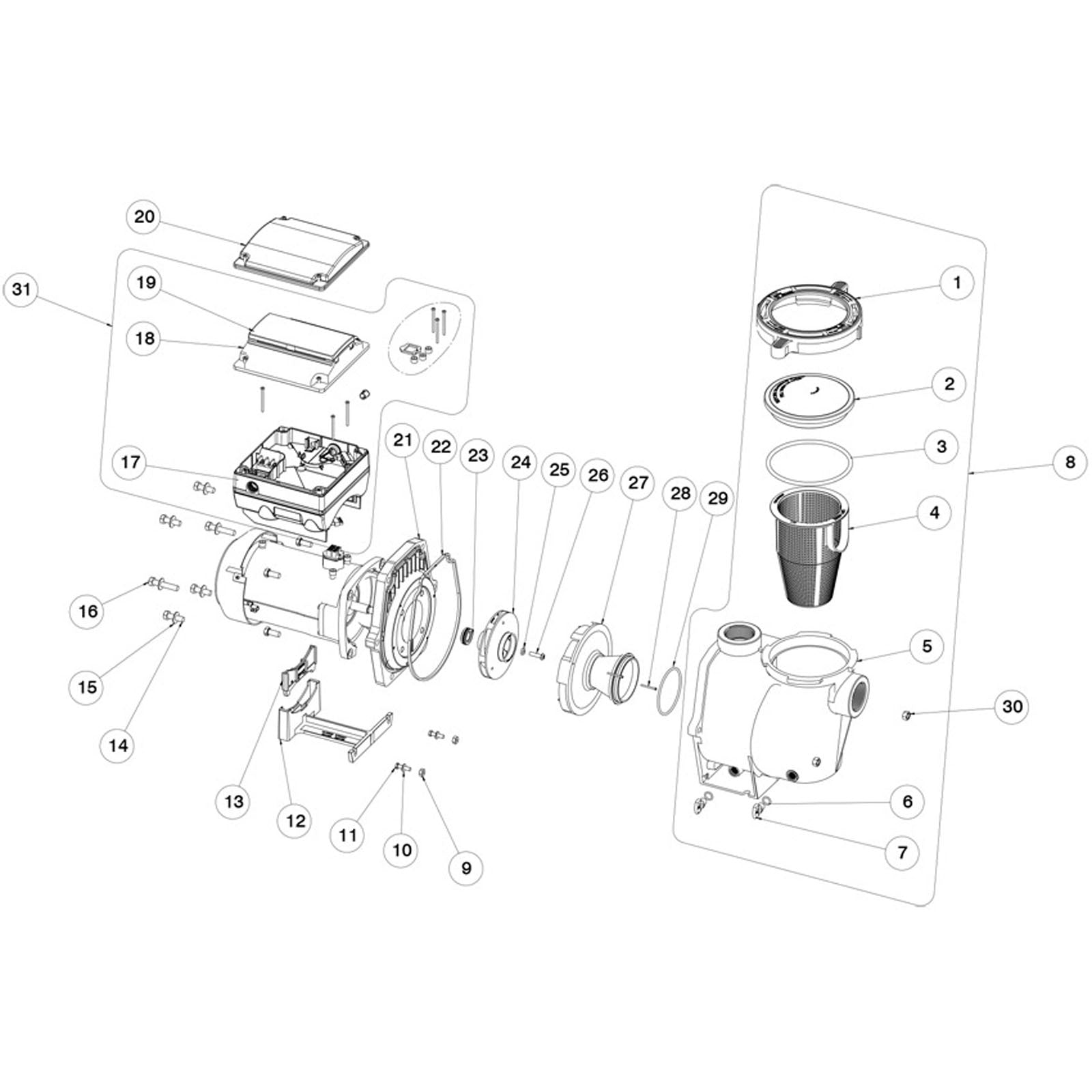 Pentair IntelliFlo VSF/2 VST/VS Rpl Parts (After 2018)