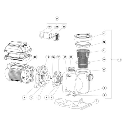 Sta-Rite Pentair SuperMax VS Pump Rpl Parts