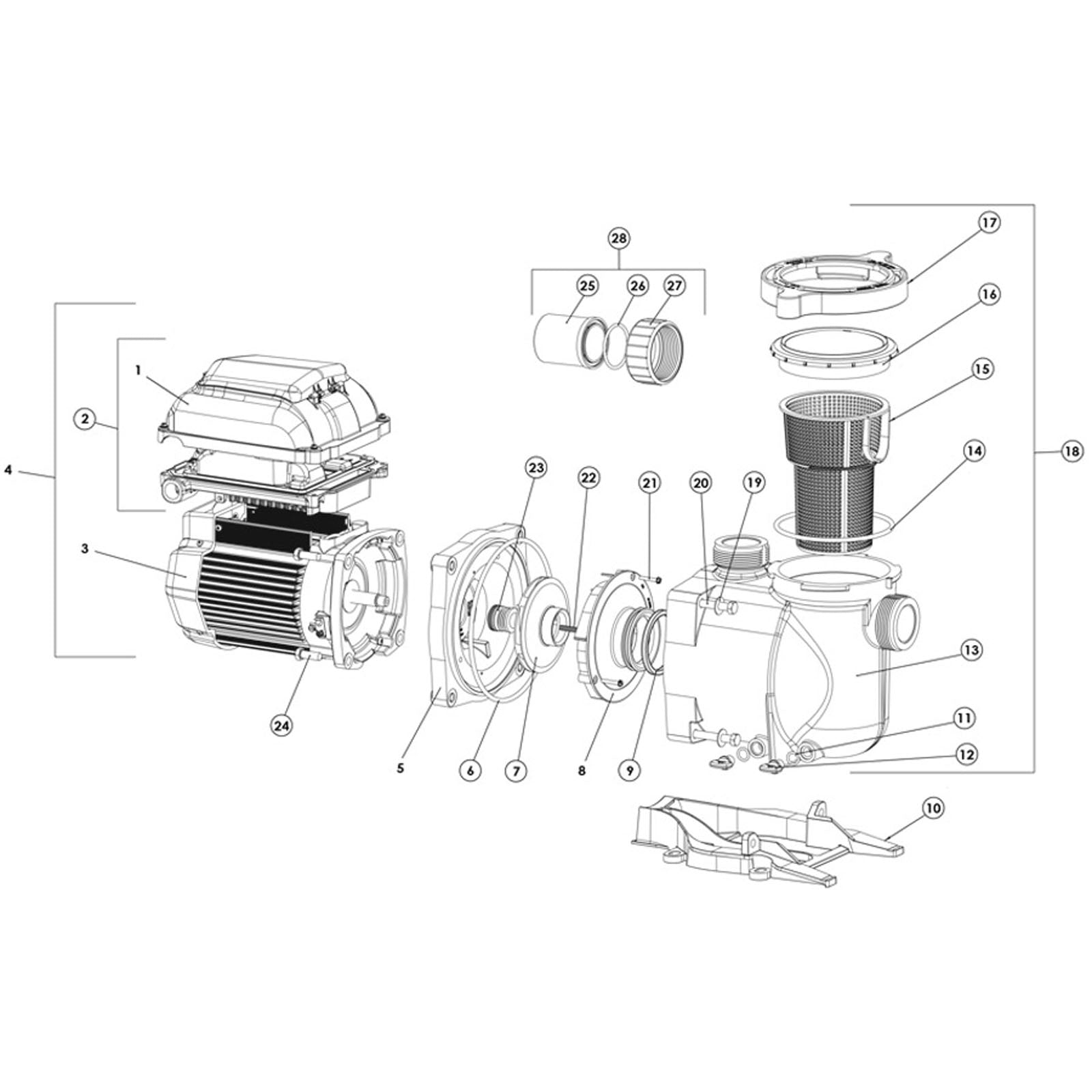 Pentair SuperFlo VST Pump Rpl Parts, After 10/15/20