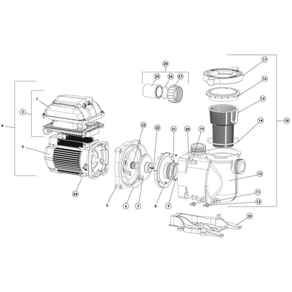 Pentair SuperFlo VST Pump Rpl Parts, After 10/15/20