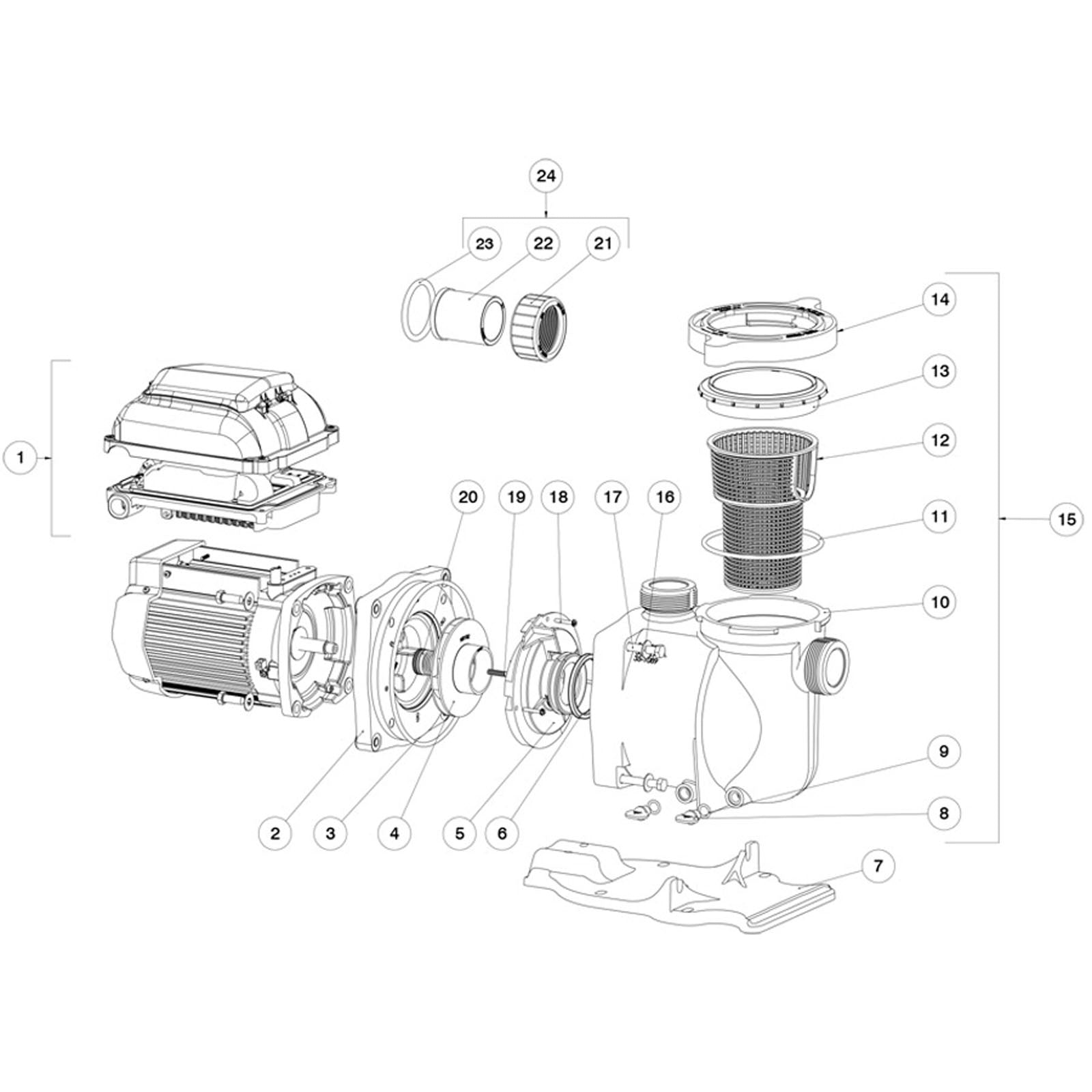 Pentair SuperFlo VS Pump Replacement Parts