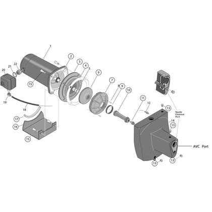 Pentair Berkeley Well Pump RPL Parts, 5HN, 7HN, 10HN