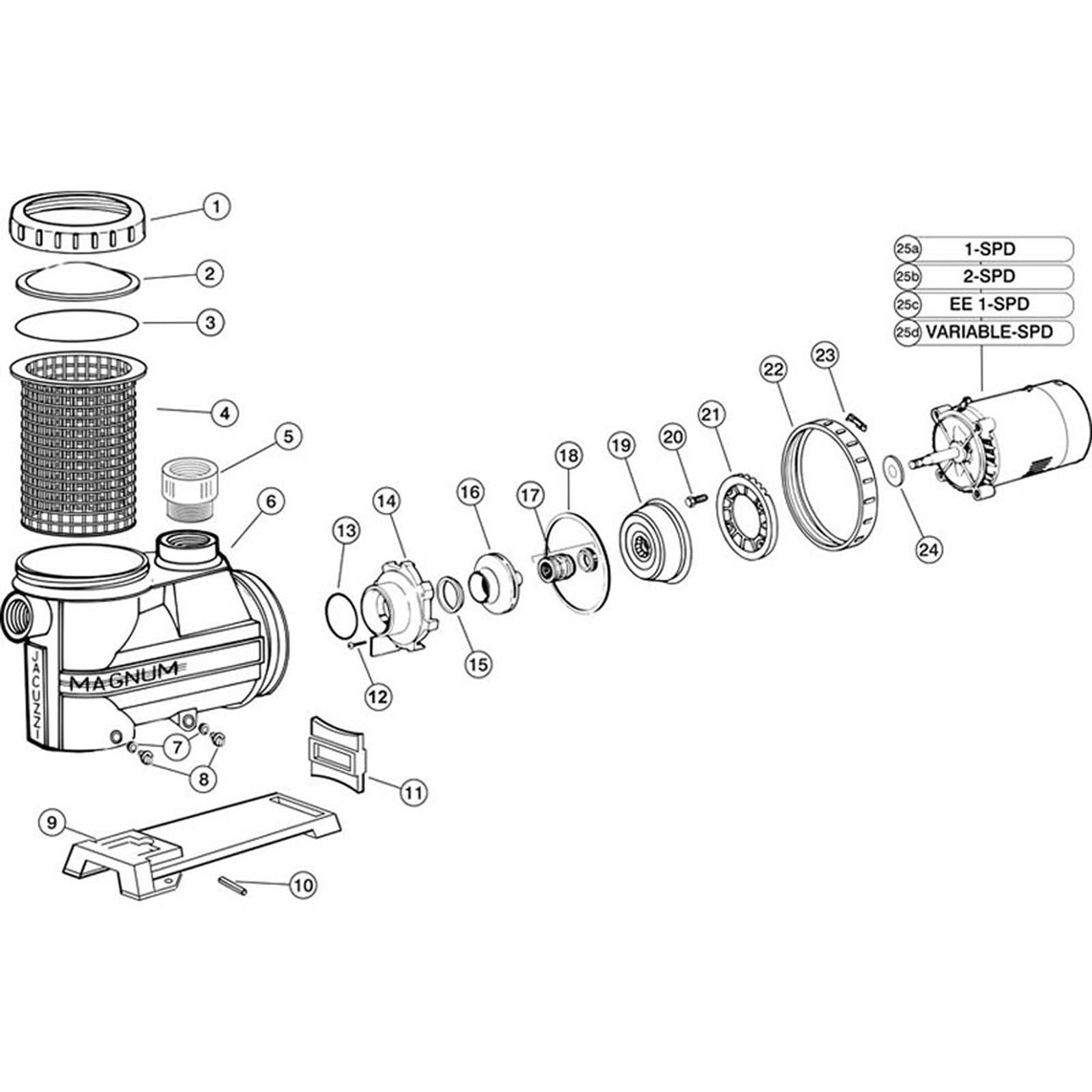 Jacuzzi Magnum High Flow Canadian Model Pump