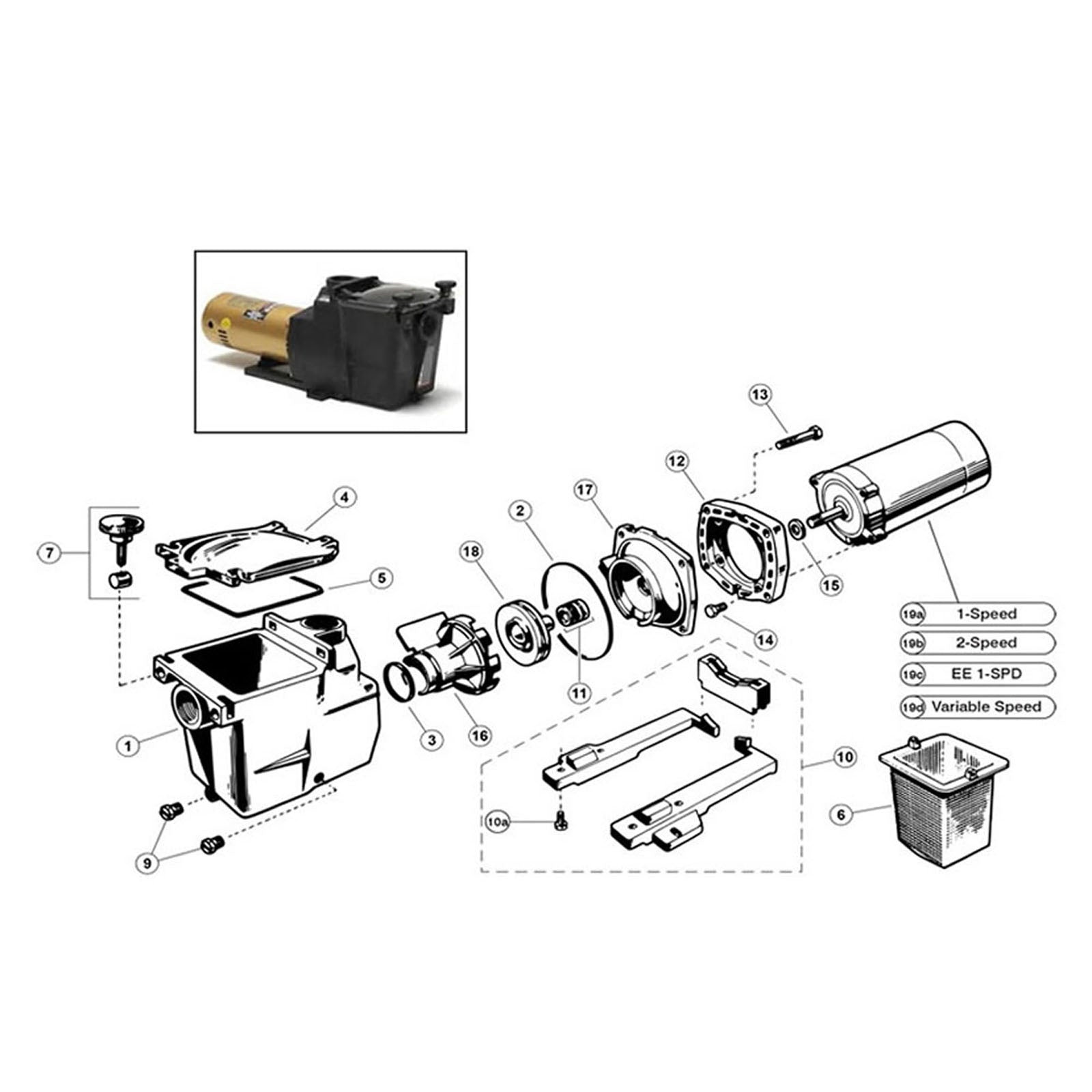 Hayward Super Pump SP 2600 Pump Series