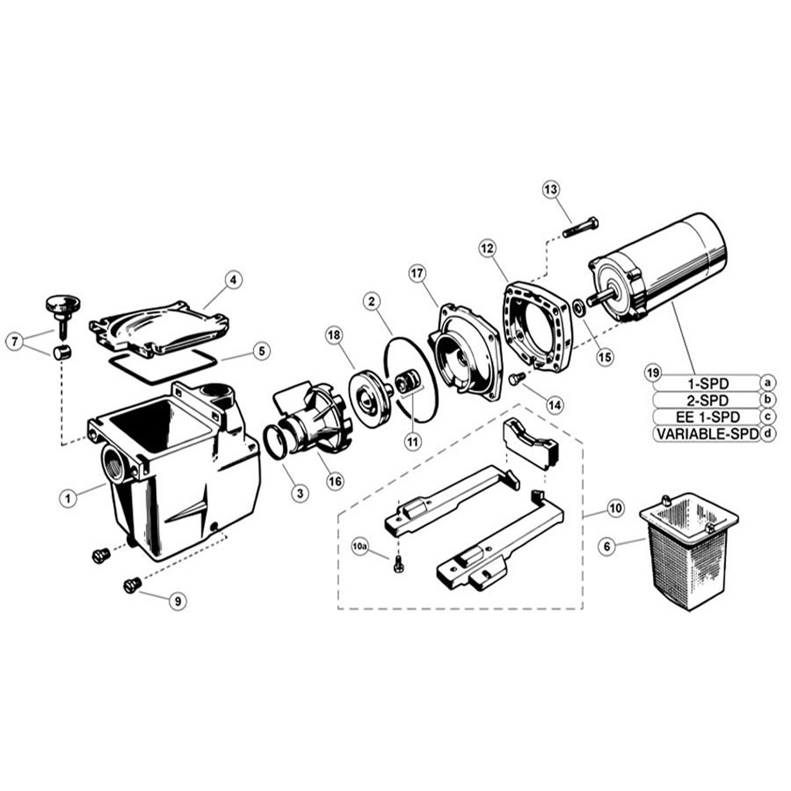 Hayward Super Pump SP 2600X Pump Series (Max rated)