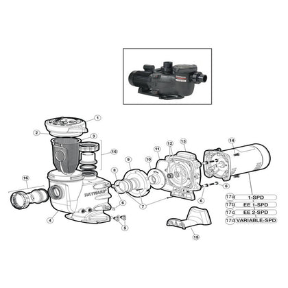 Hayward Max-Flo II Pump Model SP2700X (Max Rated)