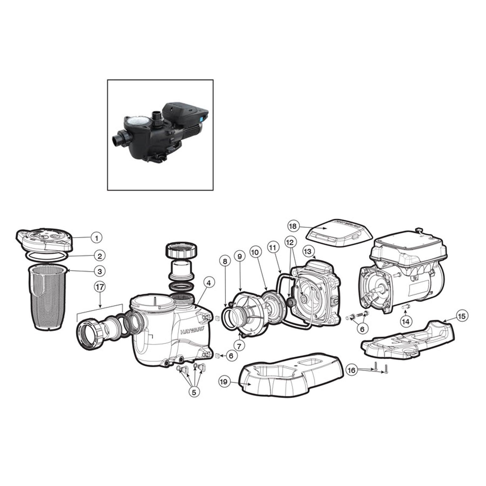 Hayward MaxFlo VS Pump Replacement Parts