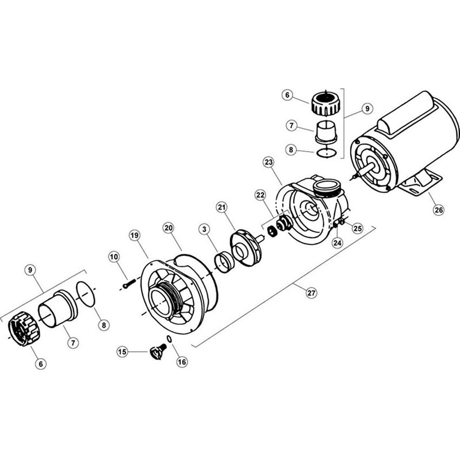 Sonfarrel/Martec Spa Master Side Discharge Spa Pump