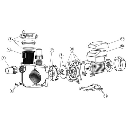 Protege RPVSP1, Variable Speed Pump Parts