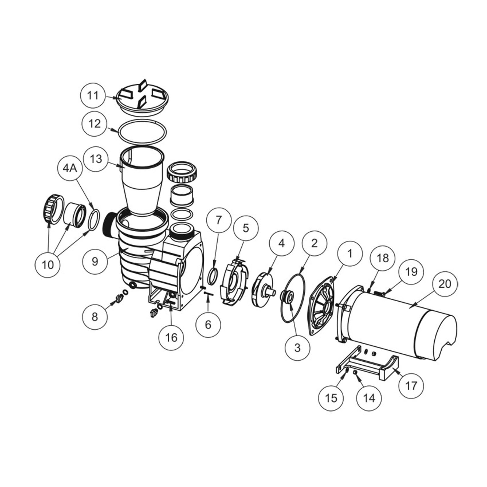 Waterco SupaTuf Series Self Priming In-Ground Pool Pump