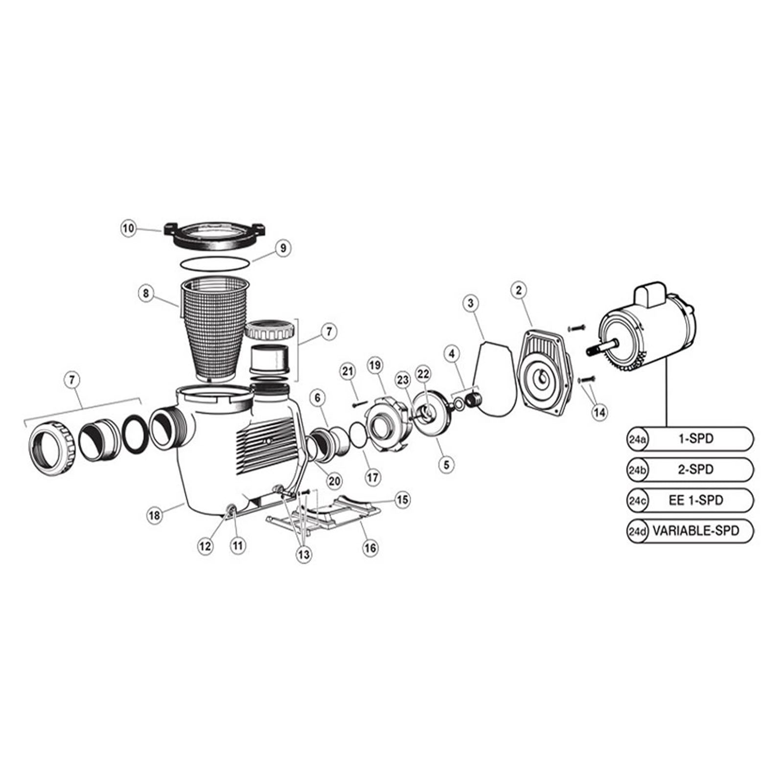 Waterco HydroStar (2-1/2") Self Priming Semi-Commercial Pump