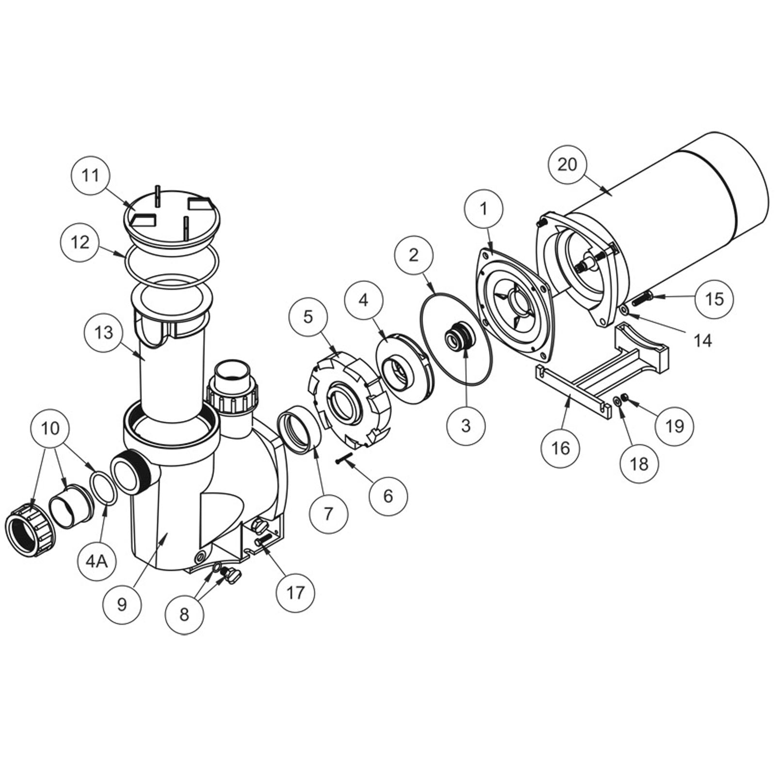 Waterco SupaStream Series Self Priming In-Ground Budget Pump