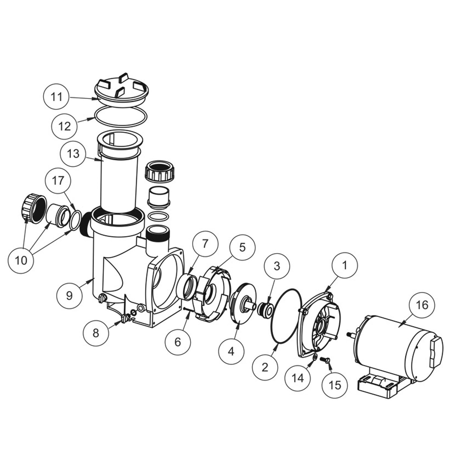 Waterco AquaMite/SupaMite Series Above Ground Pool Pump