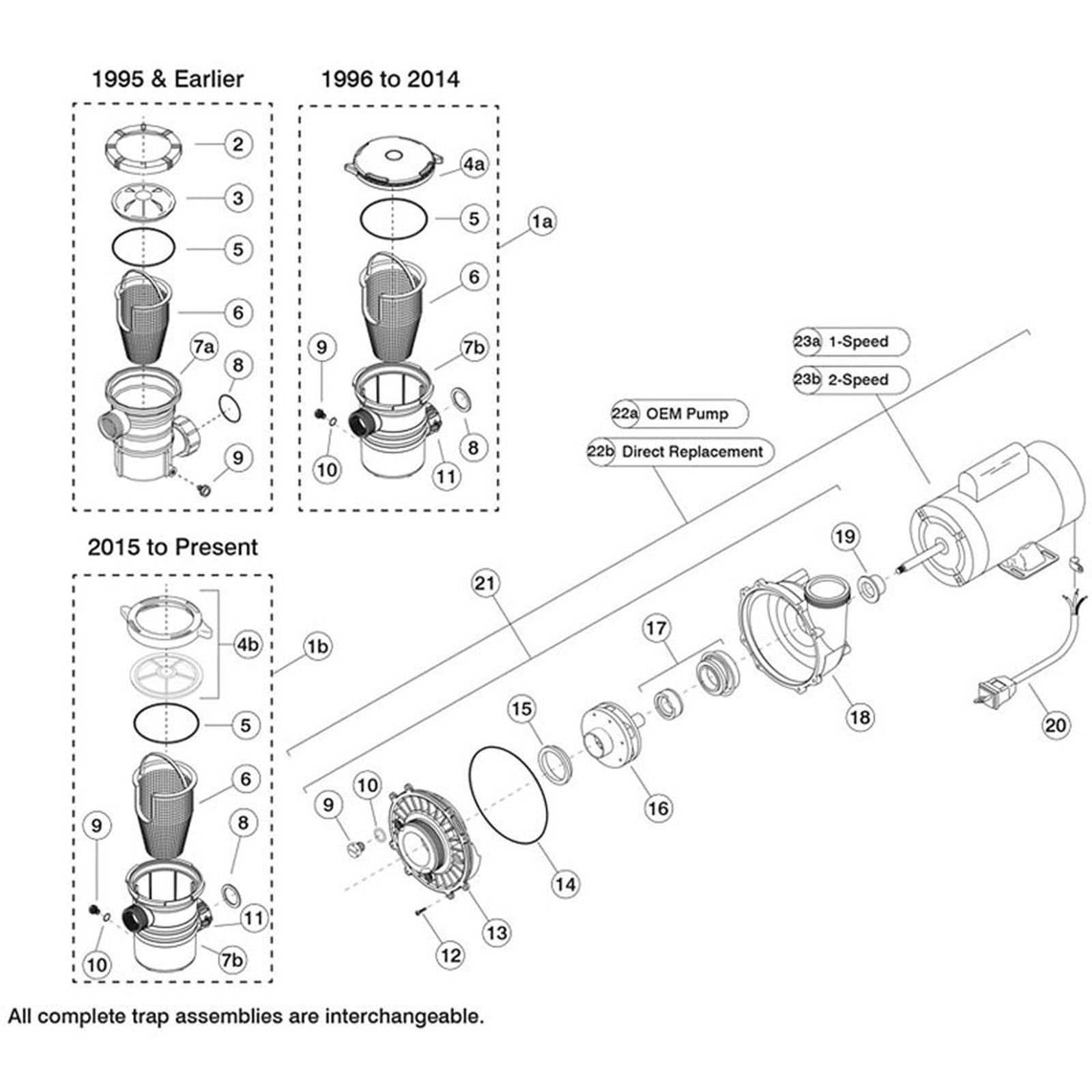 Waterway HiFlo & HiFlo II Series Pump Replacement Parts