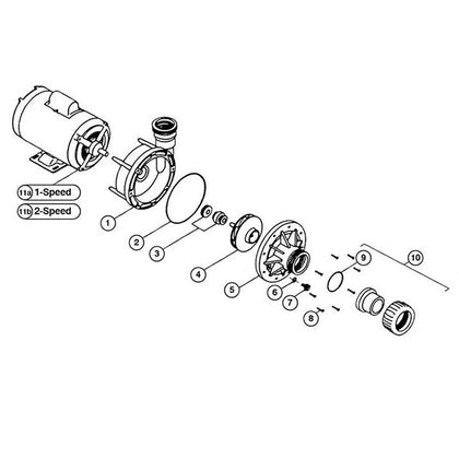 Premier Spring Water Spa II Side Disch Spa Pump Mfg Pre-1989