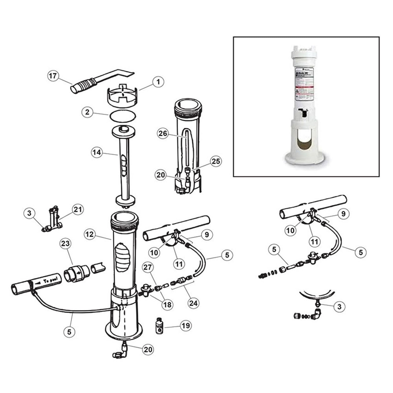 Pentair Rainbow Auto Feeder Models 300,302,300-19, 300-29