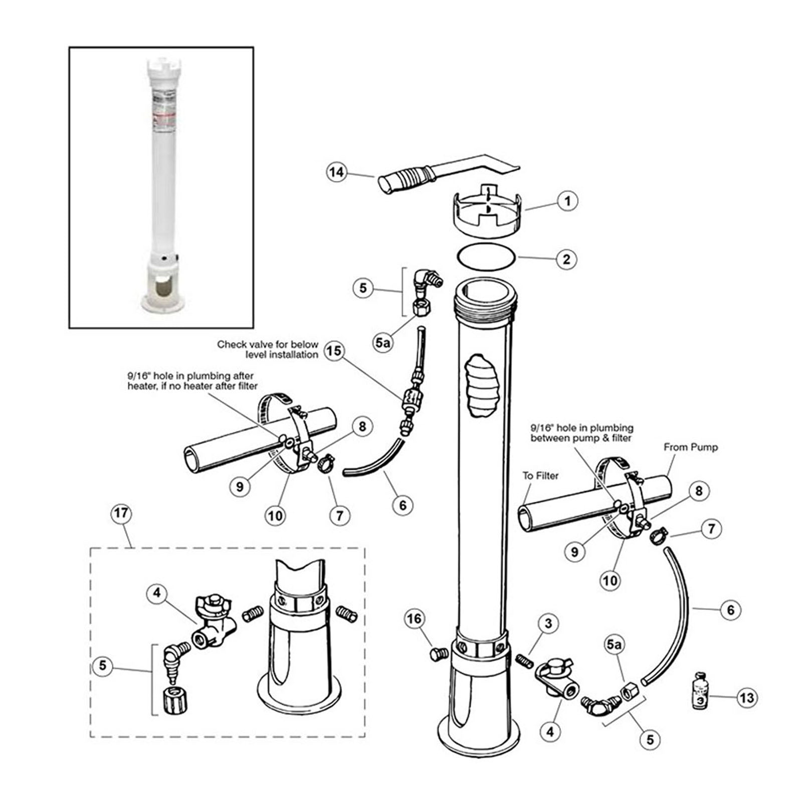 Pentair Rainbow Auto Feeder Models 300-29X