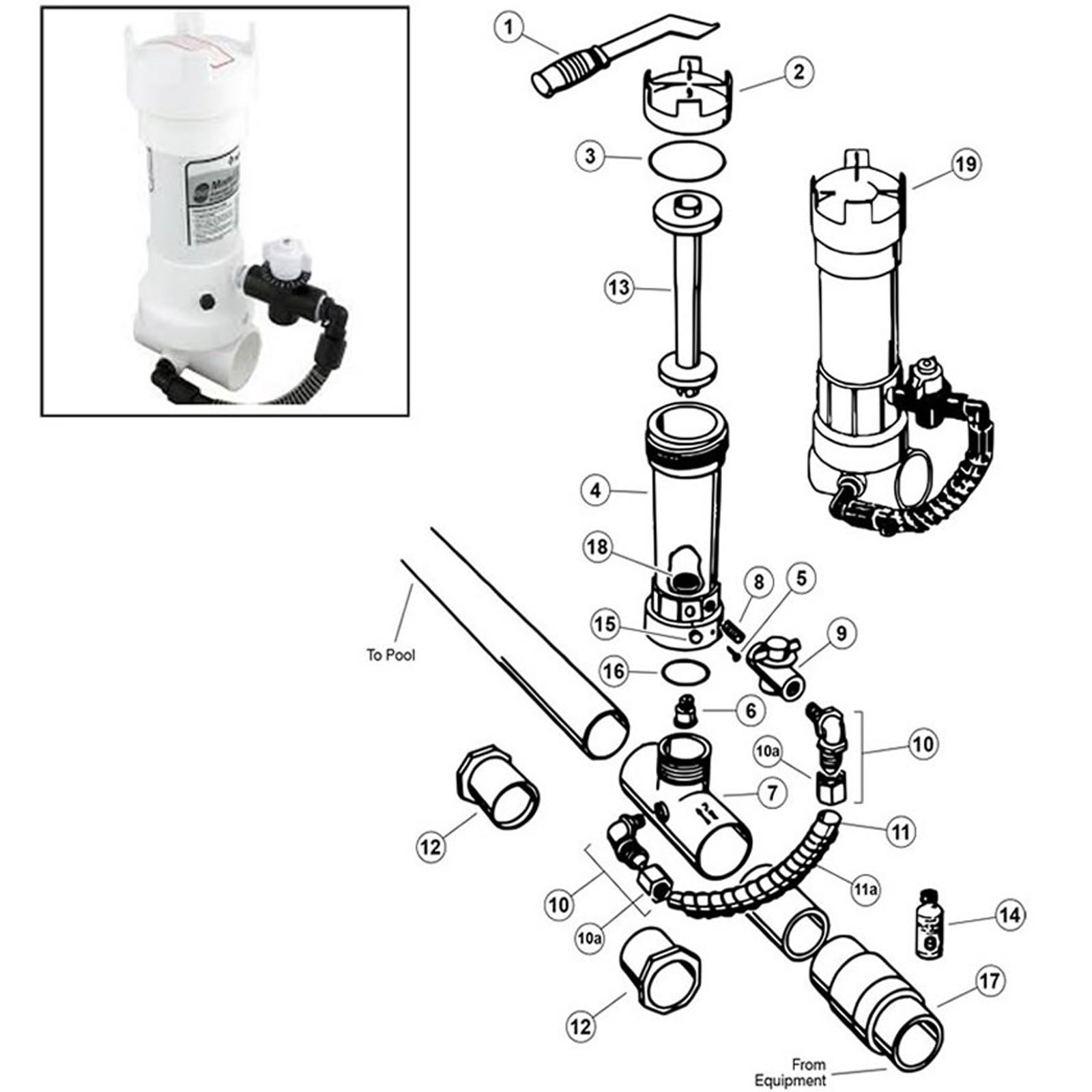 Pentair Rainbow Auto Feeder Model 322