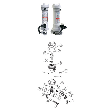 Aquastar ChemStar CH100 In-Line Chlorinator