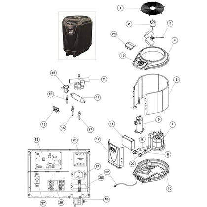 Zodiac Jandy JE 2000T,2500T,3000T Heat Pump (2013 - Present)