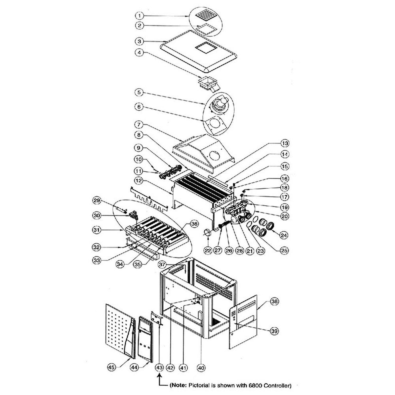 Pentair Minimax NT Std 200-400 Heater w/ 6800 cntrl