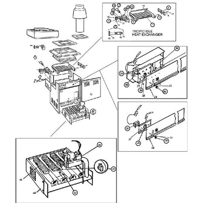 Pentair Tropic Isle 120 - 400 Model Heaters