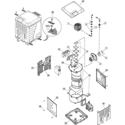 Pentair MasterTemp Gas Heater Burner System