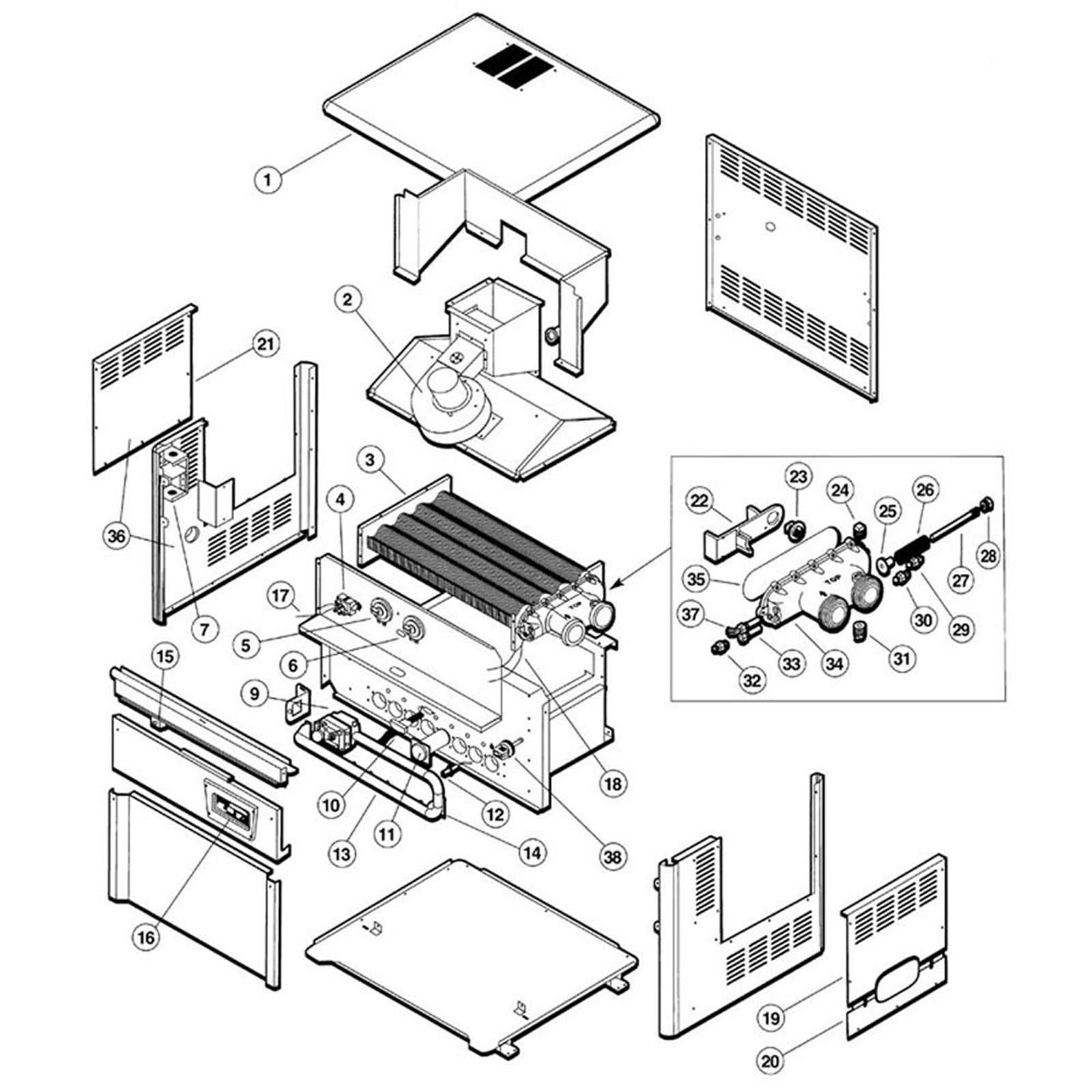 Hayward H-Series Low Nox Induced Draft Heater