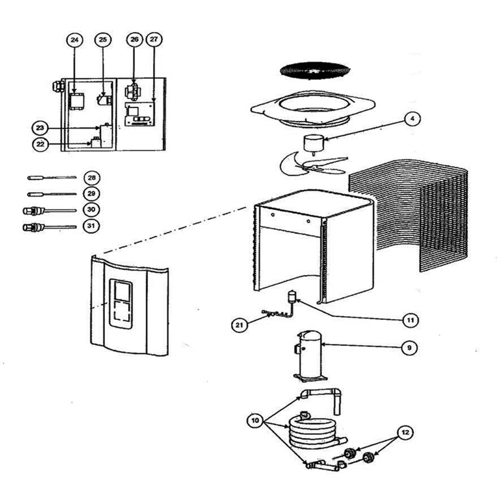 Hayward Summit/HeatMaster/EasyTemp Heat Pump Rpl Parts