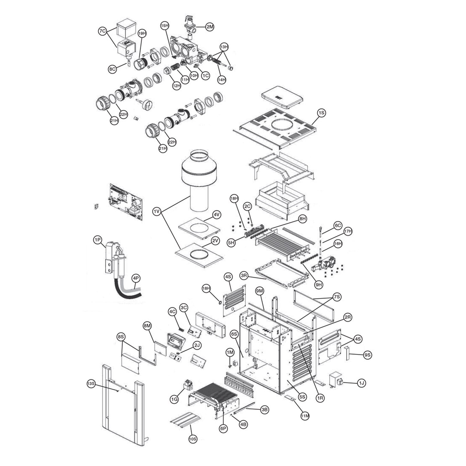 Raypak Pro Series 268A/408A Gas Heater Replacement Parts