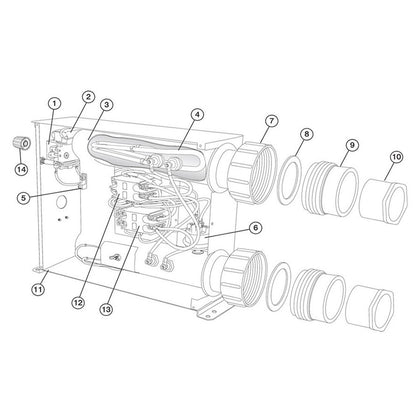 Hydro-Quip HeatMax Electric Pool & Spa Heater, 5.5kW/11.0kW