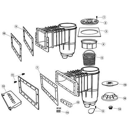 Jacuzzi Deckmate Series Skimmer Vinyl/Fiberglass