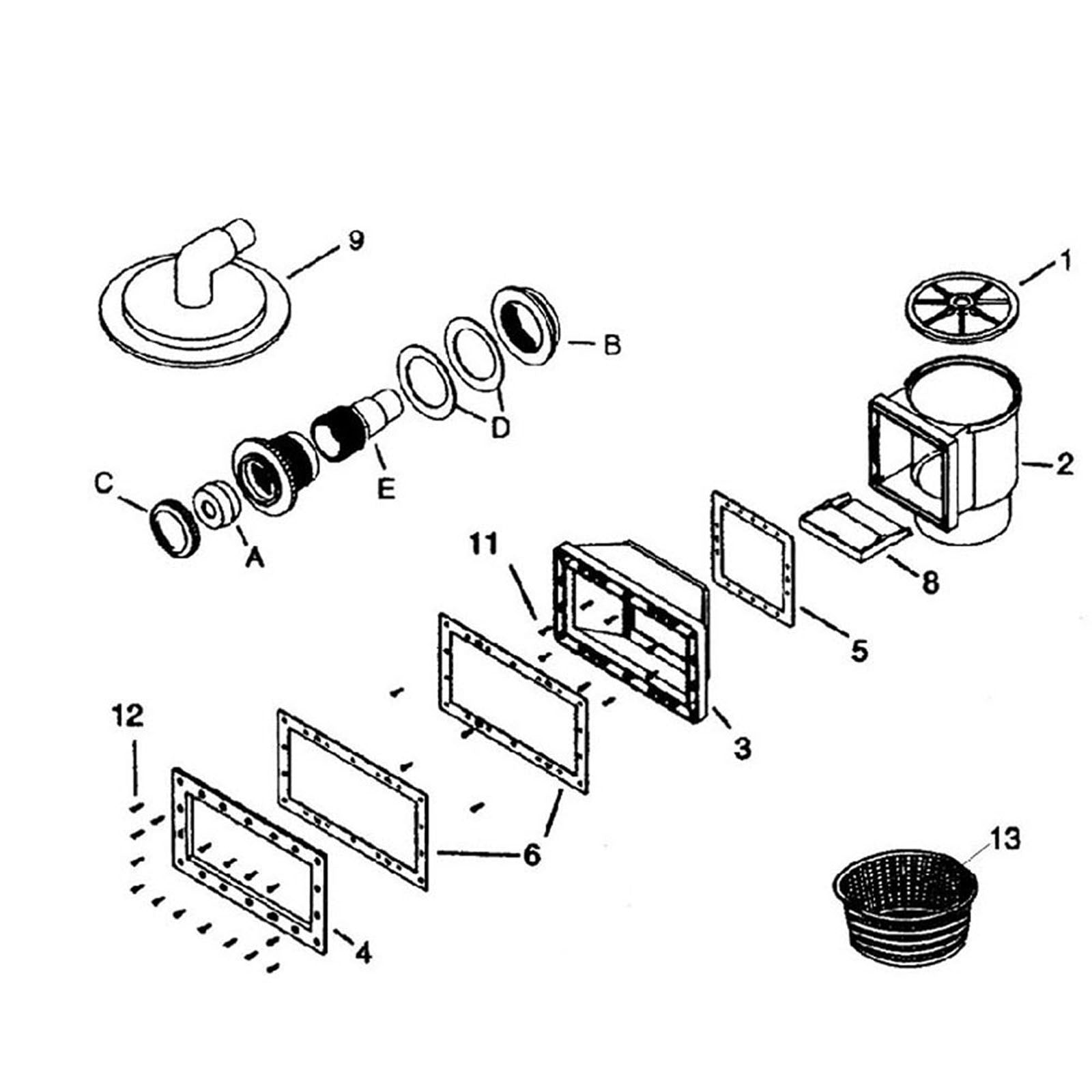 Jacuzzi DHW-15 Model Skimmer