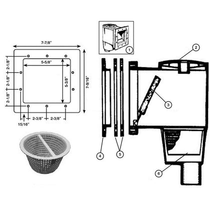 Hayward Pool Skimmer, SP1094, SP1094SPA, SP1094H, SP1050M