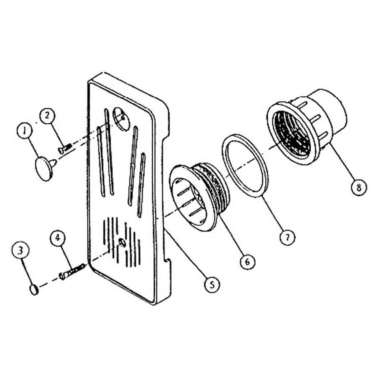 Sonfarrel/Martec 1-1/2" Strip Spa Skimmer