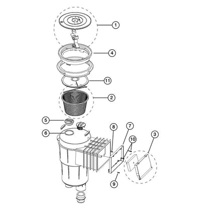 Astral Deluxe In-Ground Concrete Skimmer - 07563 & 17110