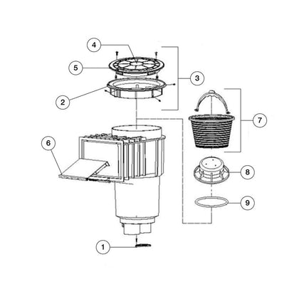 Custom Molded Products In-Ground Gunite Pool Skimmer