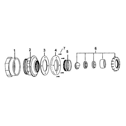 Jacuzzi Vinyl-Liner Return Fittings