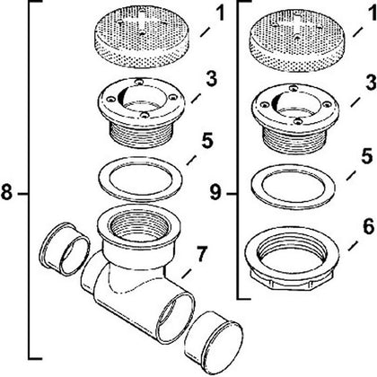 HydroAir Main Drain Assy