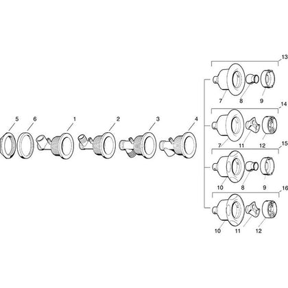 HydroAir Micro VSR Adjustable Series Jets