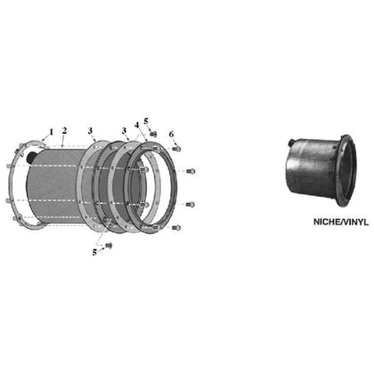 StaRite Light Niche for Vinyl Liner Pools 3/4" & 1"