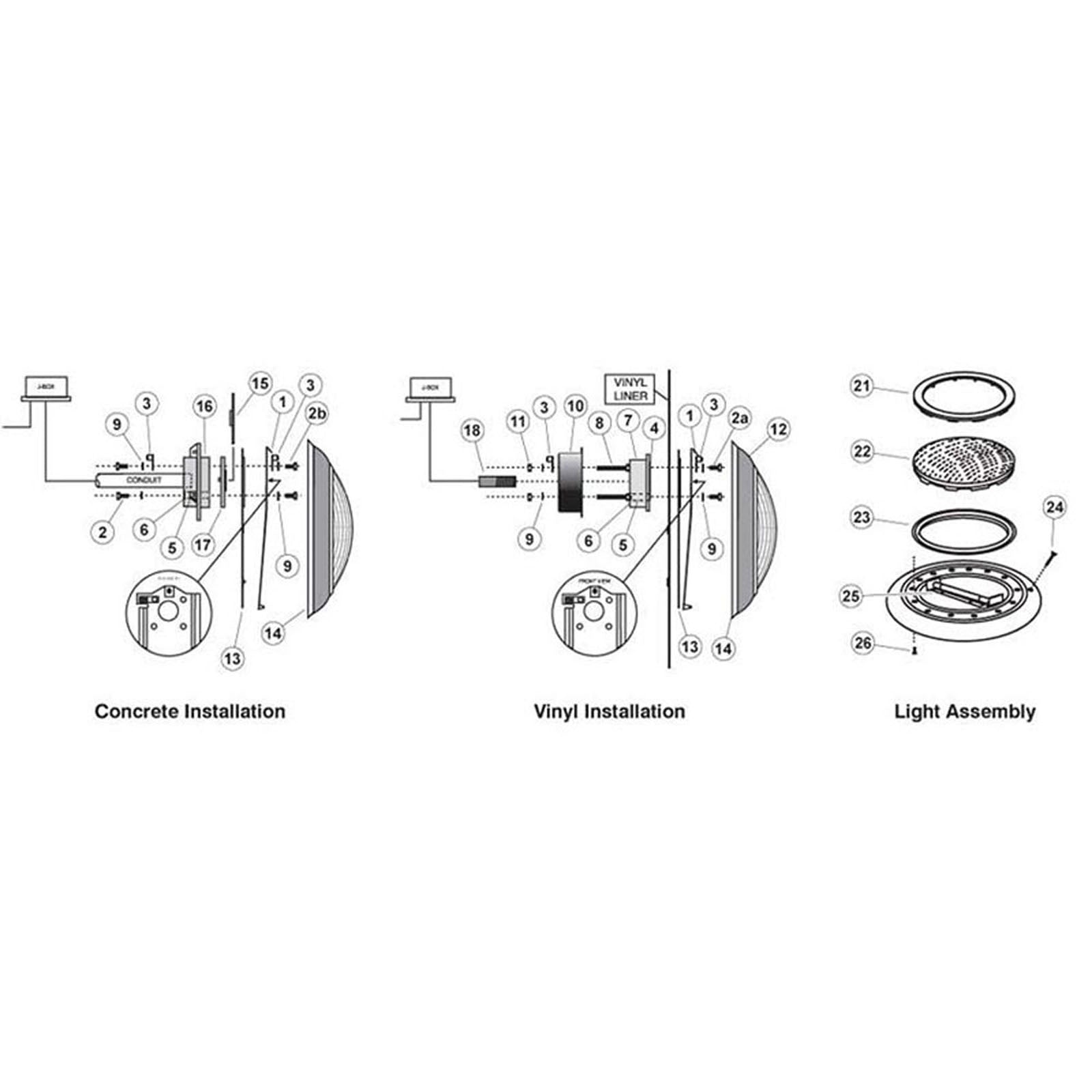 Pent Am Products Aqualumin/Aqualumin II Nicheless Lights