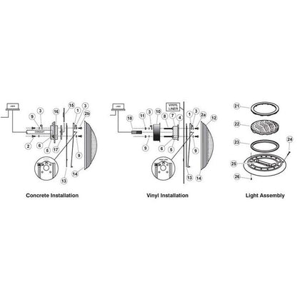 Pent Am Products Aqualumin/Aqualumin II Nicheless Lights